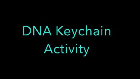 DNA Keychain Activity Visual Instructions
