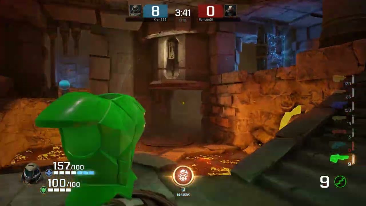 Quake Champions Time Limit Duel on Crucible