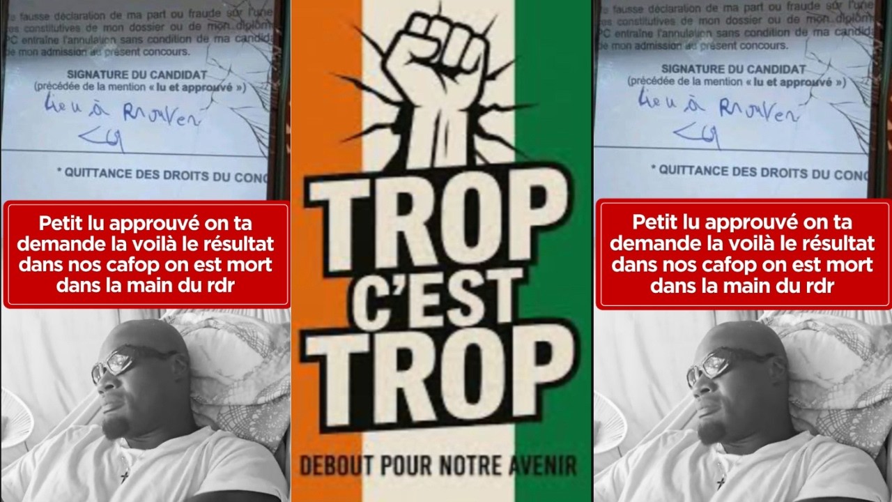 voila les candidats RDR au cafop même lu et approuvé ils peuvent pas écrit Adama#humor