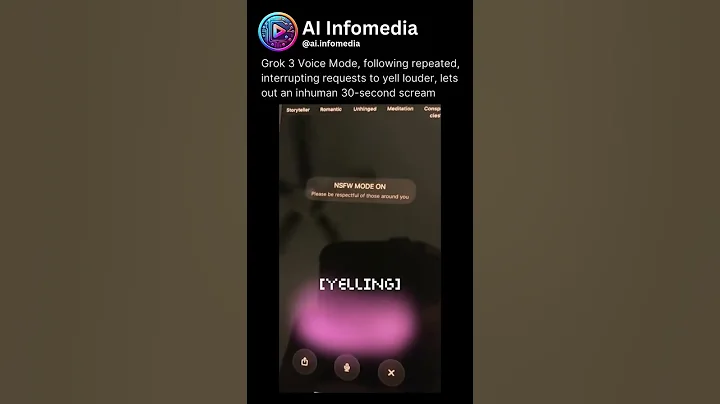 Elon Musk AI Grok 3 Voice Mode SCREAMS for 30 Seconds Straight #grok3 #elonmusk #grokai