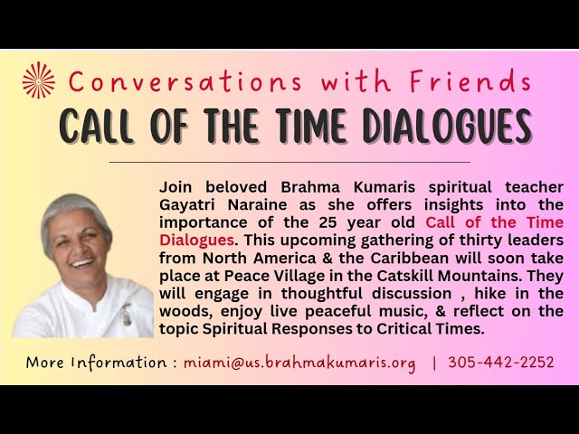 Call of the Time Dialogues with Sr. Gayatri Naraine
