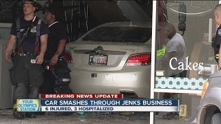 Car Smashes Through Jenks Business