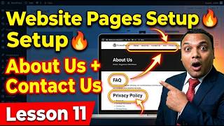 Website Design Course Lesson 11 | About Us, Contact Us, FAQ & Privacy Policy Page Setup (Hindi)