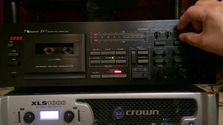 Nakamichi ZX-7 Calibration & Recording Demo