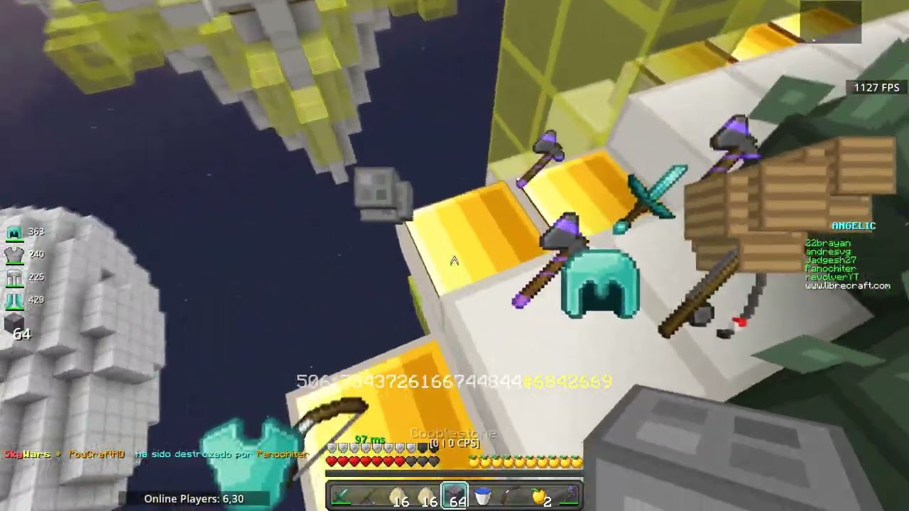 [1000] FPS Minecraft Skywars ASMR LibreCraft Angelic + Drag Click