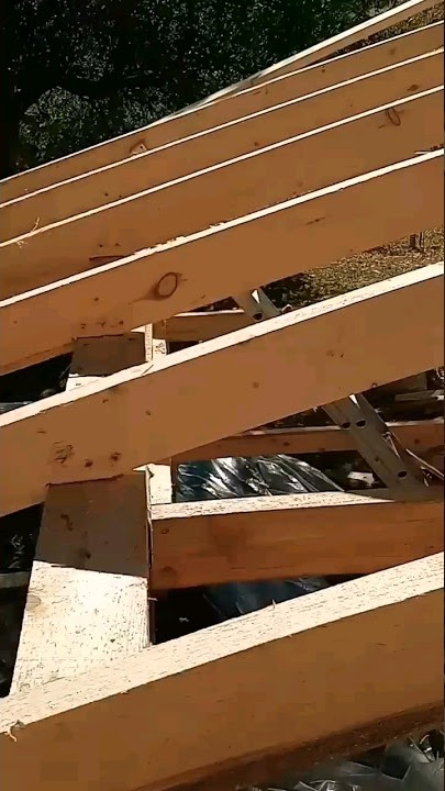 How to Install Simple Rafters Yourself #homestead #homeconstruction #build #housebuilding