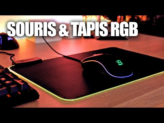 Tapis de Souris de jeu RGB - Créer votre rêve Setup - voyant lumineux Tapis  de souris avec