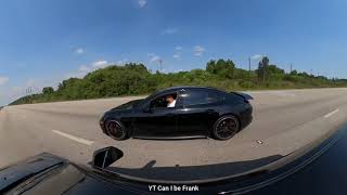 Porsche Panamera Turbo S vs CTS-V 620whp Manual