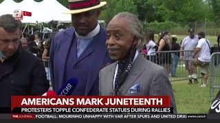 American protesters topple confederate statues during nationwide anti-racism rallies / A News