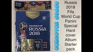 Russia 2018 Fifa World Cup Panini Special Hard Cover sticker album starter pack