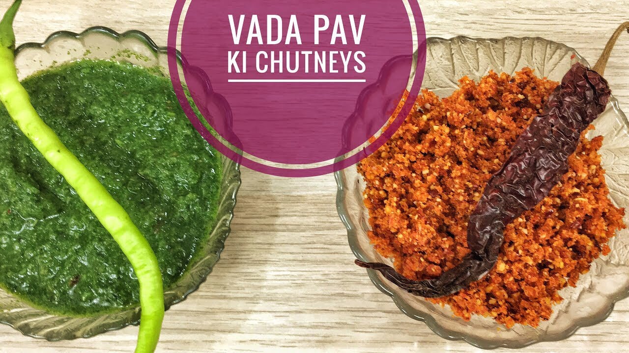 Vada pav ki green aur sukkhi chutneyमुंबईची फेमस वडा पाव ची चटणीsukhi