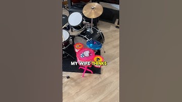 This toy drumset actually sounds NOT BAD 🤣