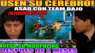 USEN SU CEREBRO!! MACARIUS ASAO CON SU TEAM DE BAJOS, JUEGA MORPHLING DESPUES DE 2 MESES DOTA 2