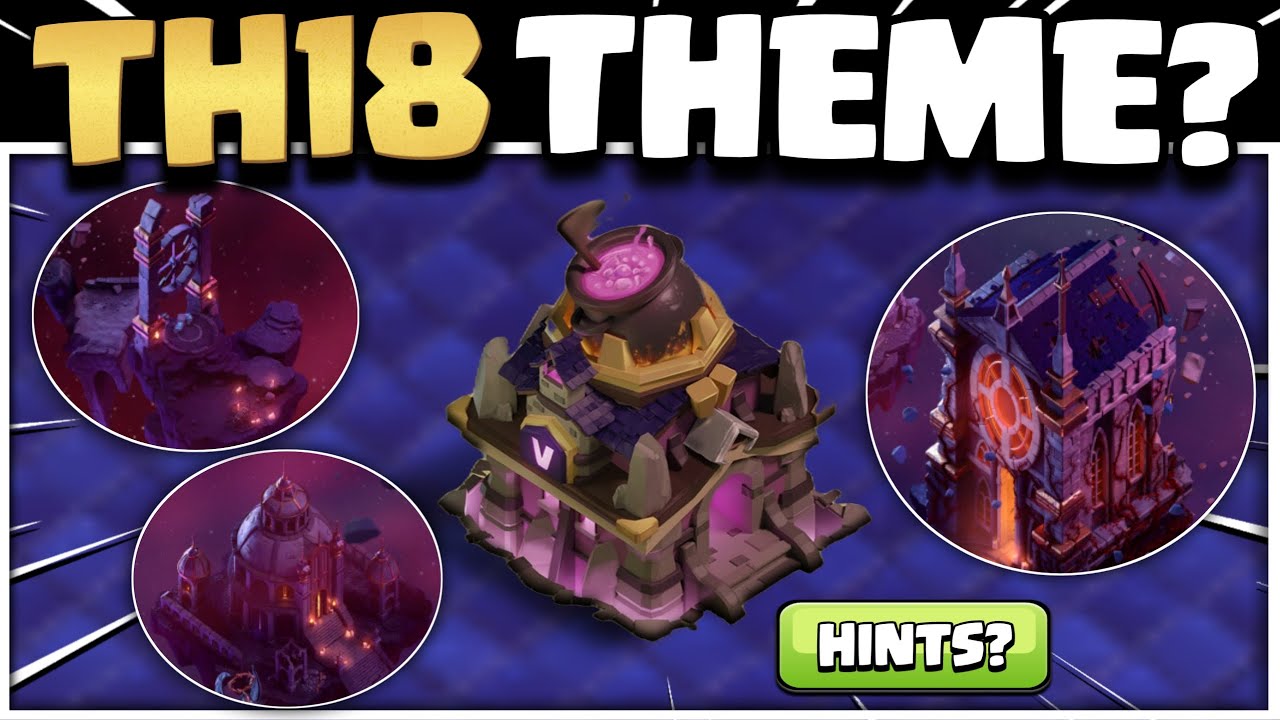 TOWNHALL 18 THEME HIDDEN HINTS IN OFFICIAL TEASER CLASH OF CLANS? | Town Hall 18 Update Coc NO LEAKS