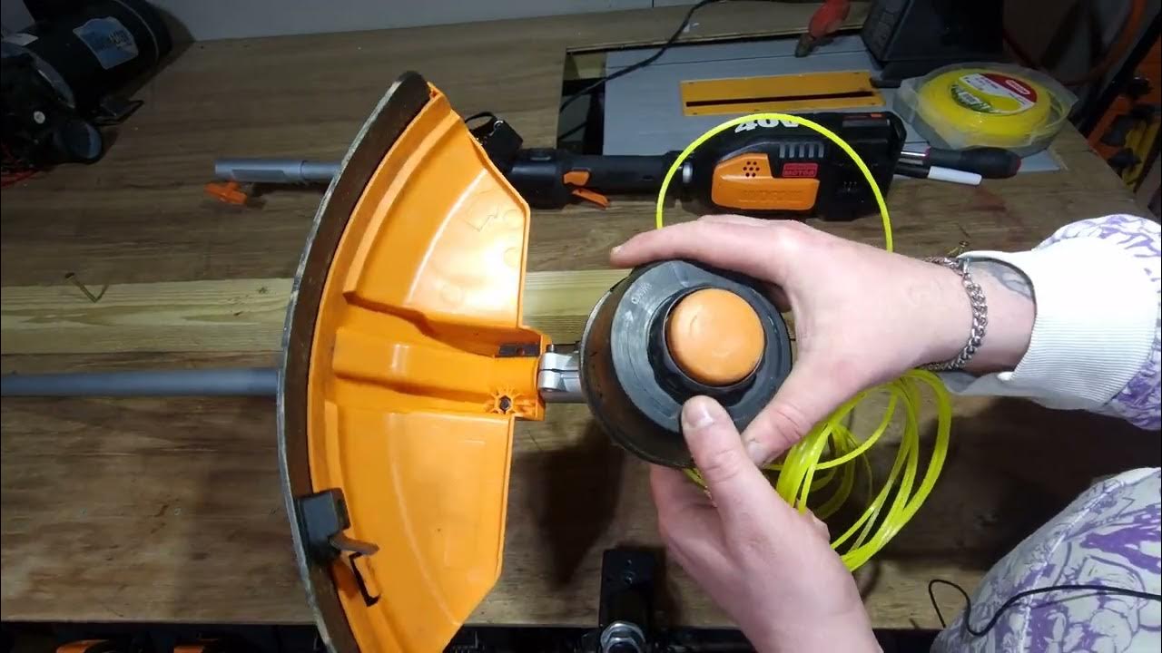 Worx wg186 hints and tips how to replace your strimmer line the easy