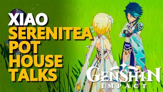 Xiao Serenitea Pot House Interaction Genshin Impact