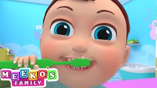 Meeko Loves To Brush His Teeth 🪥😻 | Morning Routine for Kids Songs | Meeko's Family