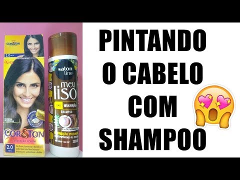 COMO PINTAR O CABELO USANDO SHAMPOO | ATUALIZADO