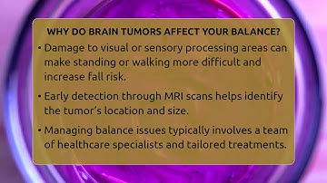 Why Do Brain Tumors Affect Your Balance? - Brain Health Support Network