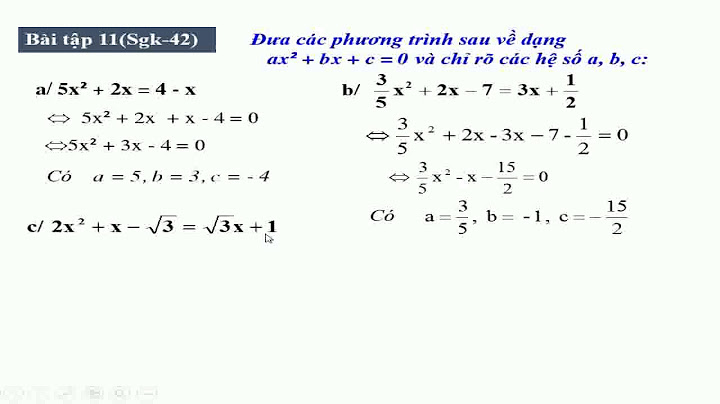 Bài 42 sbt toán 9 tập 1 trang 11 năm 2024