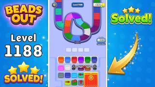Beads Out - Level 1188 Walkthrough 🧩 | Solution & Gameplay (Voodoo) 🔴