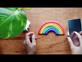 rainbow 🌈 super clay art //super clay craft idea for beginners #clayart #superclayart #saeedaanjum