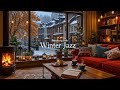 Good Mood Smooth Winter Jazz ❄️Jazz Piano At A Cozy Coffee Shop For Study, Work &amp; Relax