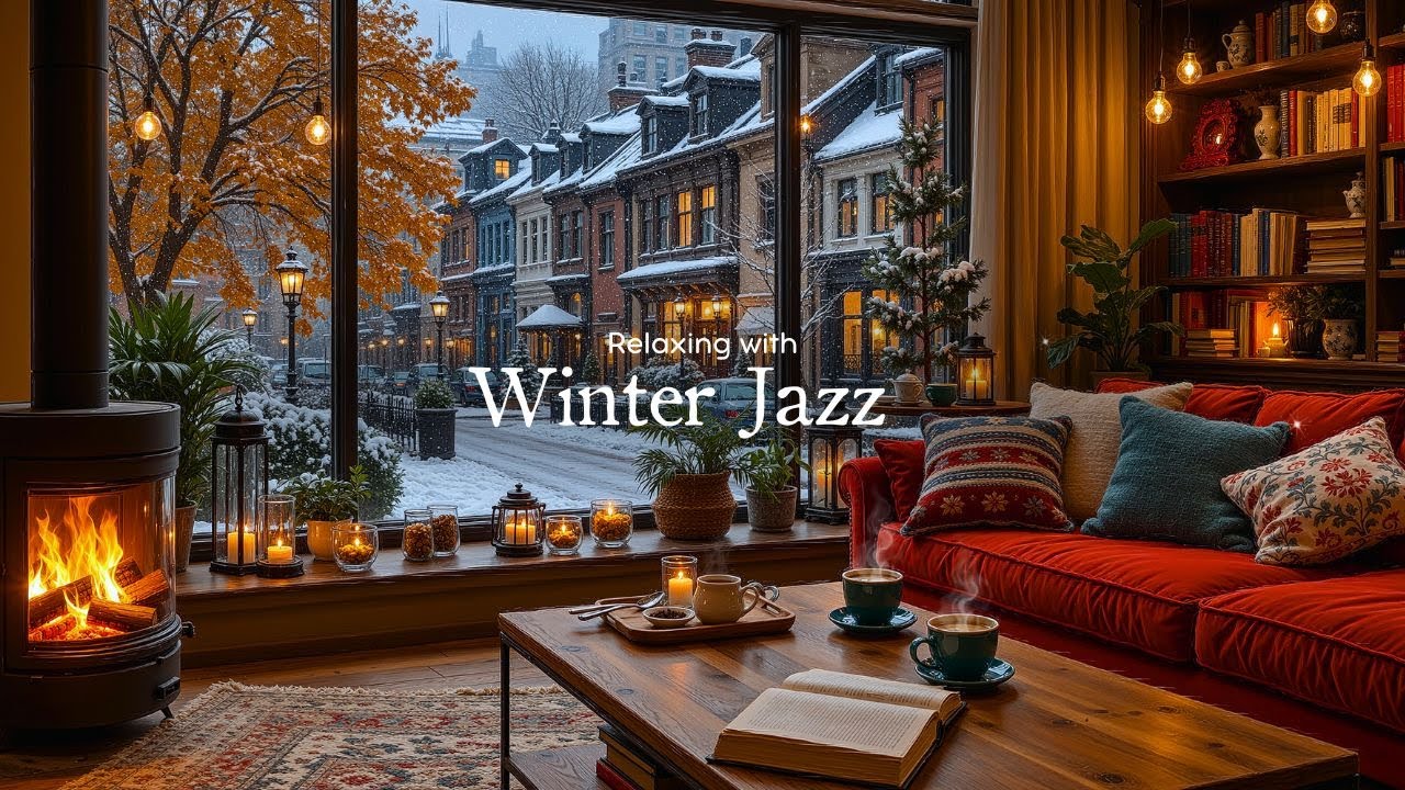Good Mood Smooth Winter Jazz ️Jazz Piano At A Cozy Coffee Shop For ...