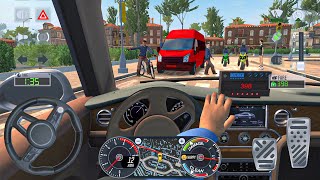 Super Taxi Simulator 2025: Bentley Mulsanne luxury Taxi vs city bike vans - car android gameplay screenshot 2