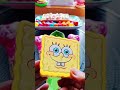 ASMR SATISFYING🌈 WOW YELLOW FACE SPONGEBOB SQUARE FILLING GUMBALLS | MIXED CANDIES PLATTER #shorts