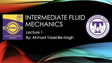 Intermediate Fluid Mechanics | Lecture 1: The Navier-Stokes Equation