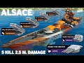 SUPER ALSACE - with PHL-191 🥶☠️ Most Brutal Battleship 5 Kill 🔥 Online Gameplay - Modern Warships