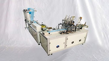 How to wind elastic bands for 1 +1 type face mask making production line demo cómo operar la máquina