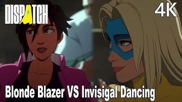 Blonde Blazer VS Invisigal Dancing Scene Dispatch 4K