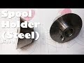 (2/2) Taper Turning a Heavy Steel Spool Holder w/ Set Screw on the Mini Metal Lathe