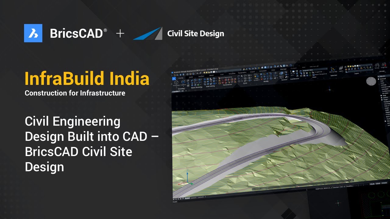 Civil Engineering Design Built into CAD – BricsCAD Civil Site Design - InfraBuild India