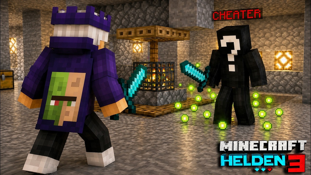 Ein CHEATER LEAKED unsere NEUE GEHEIM BASE! (MINECRAFT HELDEN 3)