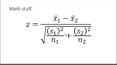 Testing the Difference Between Means: Large Independent Samples