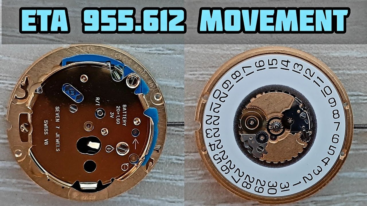 ETA 955.612 Discontinue Swiss Watch Movement | SolimBD | Watch Repair ...