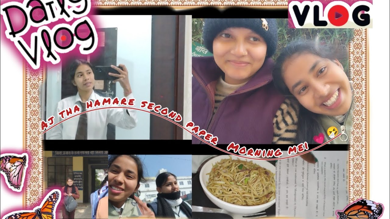 Aaj tha mera second paper vo bhi morning mei 💗🤧...