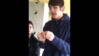 jamie sniffs a condom