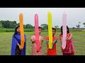 outdoor fun with Rocket Balloon and learn colors for kids by I kids episode -428.