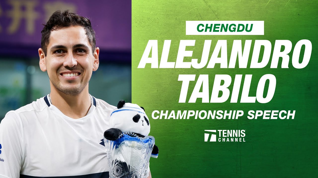 Alejandro Tabilo Champion Speech | 2025 Chengdu