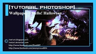 [Tutorial Photoshop] - Wallpaper ~ Hello! Halloween