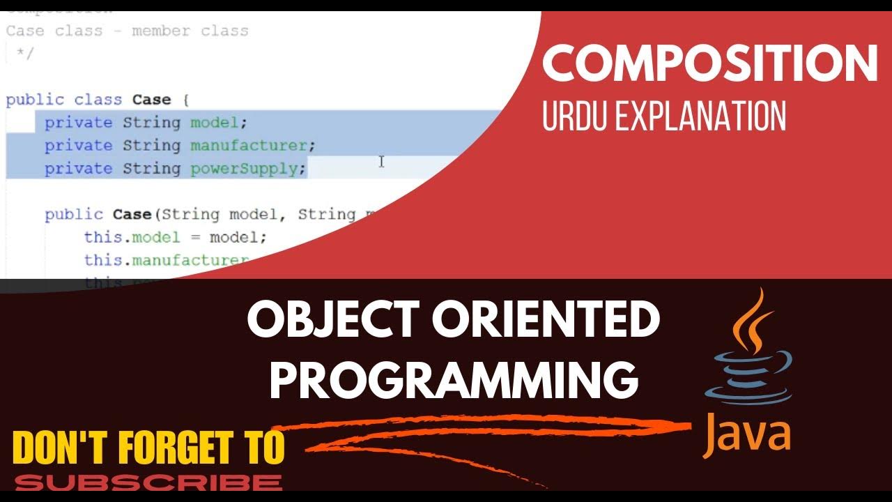 Composition in JAVA || Code & URDU Explanation - YouTube