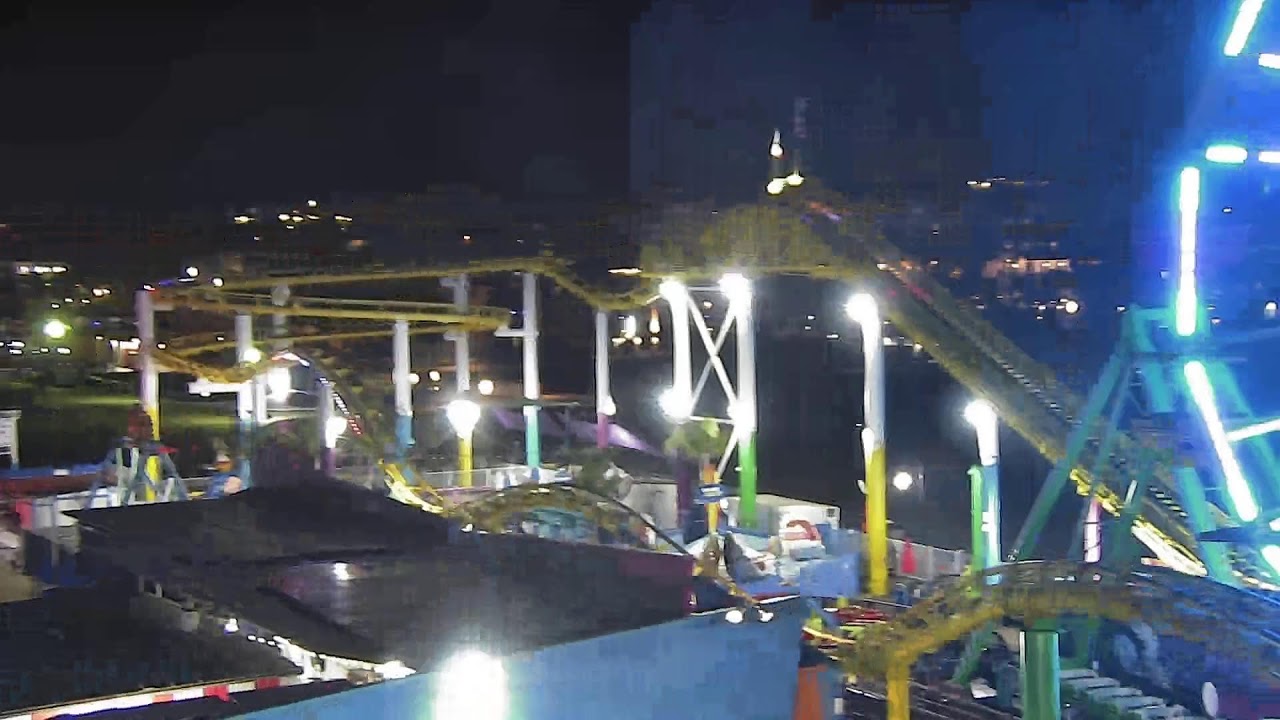 LIVE Santa Monica Pier & Pacific Park 4K | California Beach View & Ocean Ambience | Live Cam 24/7