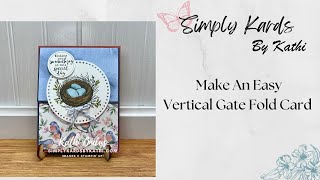 Make An Easy Vertical Gate Fold Card