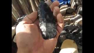 Flint Knapping A Quick Clovis From an Ugly Spall