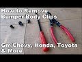 How to remove bumper retaining clips removing gmchevy honda toyota auto body fasteners