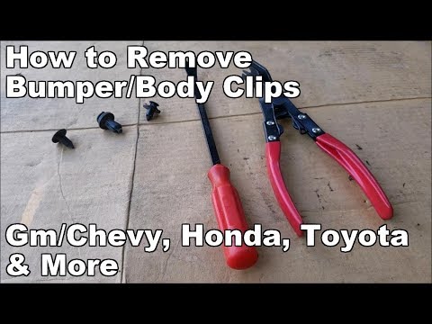 How to Remove Bumper Retaining Clips (Removing GM/Chevy, Honda, Toyota Auto Body Fasteners))
